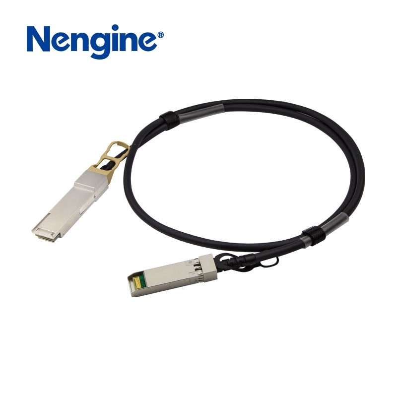 Customized 40G QSFP+  to 1x10G SFP+ Passive Direct Attach Copper Twinax Cable 24AWG